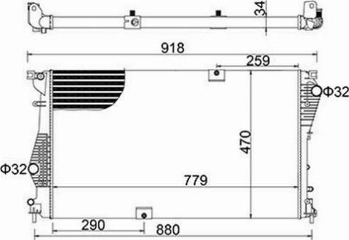 Magneti Marelli 359000310020 - Радиатор, охлаждане на двигателя vvparts.bg