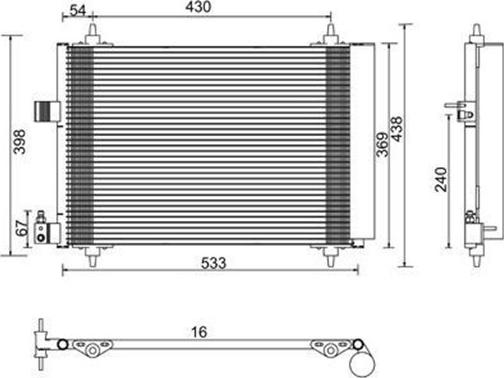 Magneti Marelli 359003220470 - Кондензатор, климатизация vvparts.bg