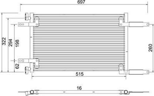 Magneti Marelli 359003220550 - Кондензатор, климатизация vvparts.bg