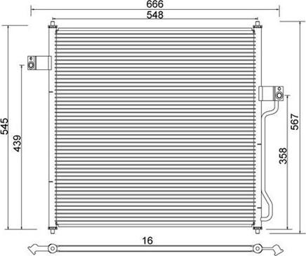 Magneti Marelli 359003220680 - Кондензатор, климатизация vvparts.bg