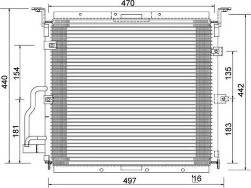 Magneti Marelli 359003220160 - Кондензатор, климатизация vvparts.bg