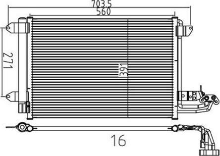 Magneti Marelli 359003220120 - Кондензатор, климатизация vvparts.bg