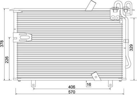 Magneti Marelli 359003220200 - Кондензатор, климатизация vvparts.bg