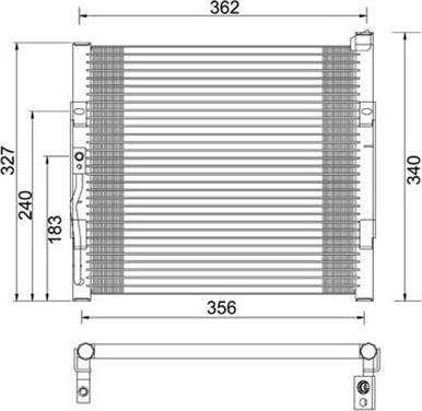 Magneti Marelli 359003220700 - Кондензатор, климатизация vvparts.bg