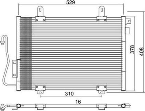 Magneti Marelli 359003221440 - Кондензатор, климатизация vvparts.bg