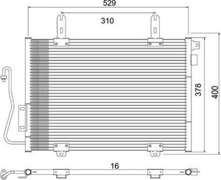 Magneti Marelli 359003221460 - Кондензатор, климатизация vvparts.bg