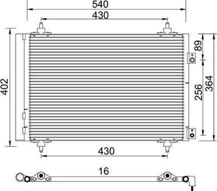 Magneti Marelli 359003221400 - Кондензатор, климатизация vvparts.bg