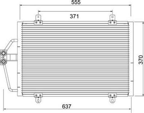 Magneti Marelli 359003221430 - Кондензатор, климатизация vvparts.bg