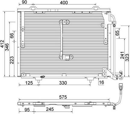 Magneti Marelli 359003221000 - Кондензатор, климатизация vvparts.bg