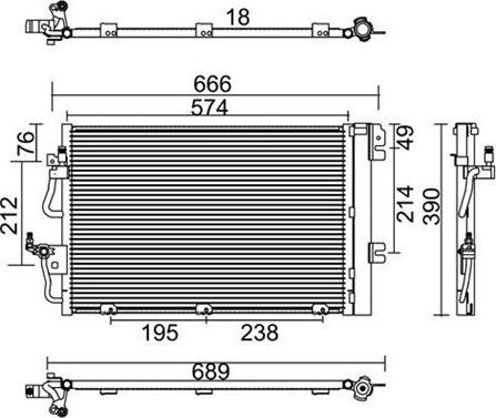 Magneti Marelli 359003221290 - Кондензатор, климатизация vvparts.bg