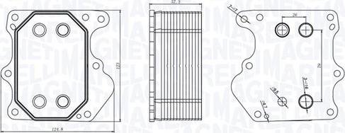 Magneti Marelli 350300000500 - Маслен радиатор, двигателно масло vvparts.bg