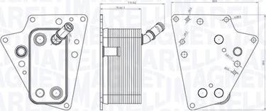 Magneti Marelli 350300001500 - Маслен радиатор, двигателно масло vvparts.bg