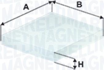 Magneti Marelli 350208065970 - Филтър купе (поленов филтър) vvparts.bg