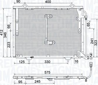 Magneti Marelli 350203945000 - Кондензатор, климатизация vvparts.bg