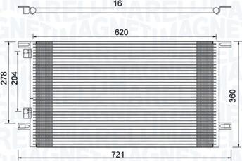 Magneti Marelli 350203918000 - Кондензатор, климатизация vvparts.bg