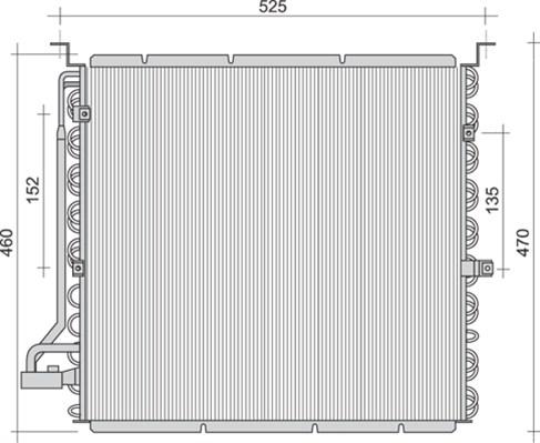 Magneti Marelli 350203455000 - Кондензатор, климатизация vvparts.bg