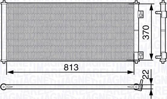 Magneti Marelli 350203646000 - Кондензатор, климатизация vvparts.bg