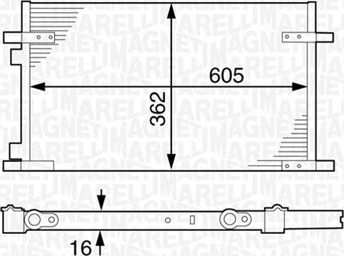 Magneti Marelli 350203609000 - Кондензатор, климатизация vvparts.bg