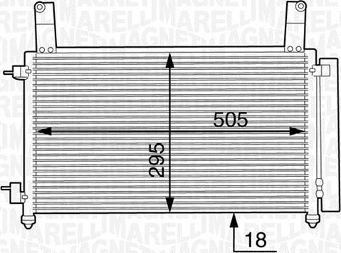 Magneti Marelli 350203604000 - Кондензатор, климатизация vvparts.bg