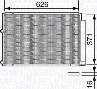 Magneti Marelli 350203682000 - Кондензатор, климатизация vvparts.bg