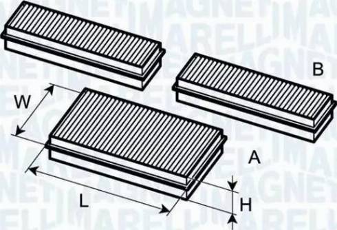 Magneti Marelli 350203061780 - Филтър купе (поленов филтър) vvparts.bg