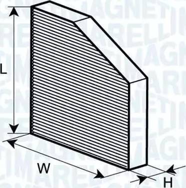 Magneti Marelli 350203061250 - Филтър купе (поленов филтър) vvparts.bg