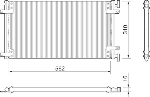 Magneti Marelli 350203149000 - Кондензатор, климатизация vvparts.bg