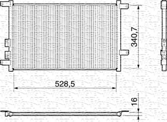 Magneti Marelli 350203156000 - Кондензатор, климатизация vvparts.bg