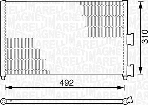 Magneti Marelli 350203162000 - Кондензатор, климатизация vvparts.bg