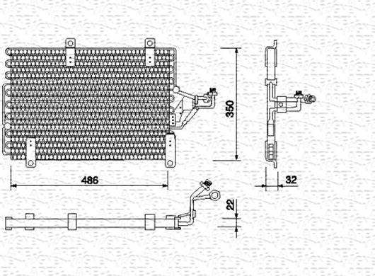 Magneti Marelli 350203102000 - Кондензатор, климатизация vvparts.bg