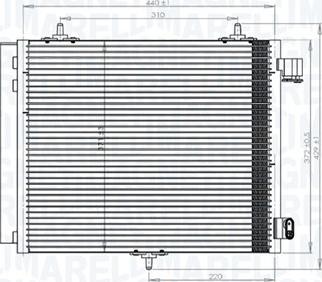 Magneti Marelli 350203818000 - Кондензатор, климатизация vvparts.bg