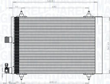 Magneti Marelli 350203839000 - Кондензатор, климатизация vvparts.bg