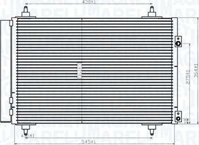 Magneti Marelli 350203820000 - Кондензатор, климатизация vvparts.bg