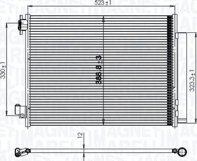 Magneti Marelli 350203823000 - Кондензатор, климатизация vvparts.bg