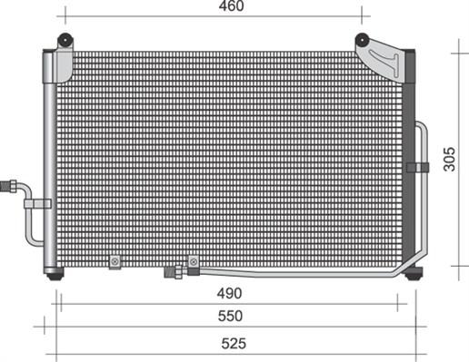 Magneti Marelli 350203363000 - Кондензатор, климатизация vvparts.bg