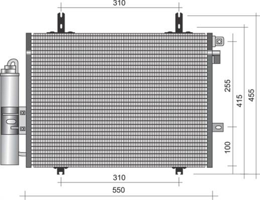 Magneti Marelli 350203338000 - Кондензатор, климатизация vvparts.bg