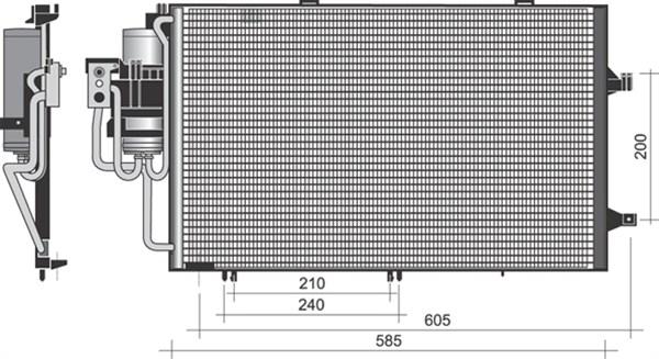 Magneti Marelli 350203371000 - Кондензатор, климатизация vvparts.bg