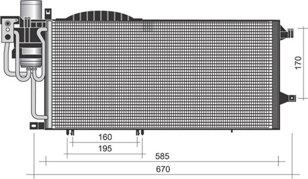Magneti Marelli 350203373000 - Кондензатор, климатизация vvparts.bg