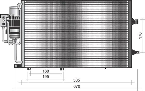 Magneti Marelli 350203372000 - Кондензатор, климатизация vvparts.bg