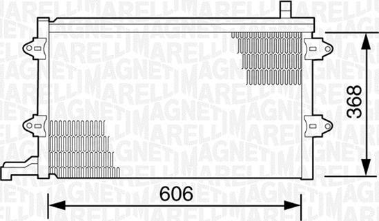 Magneti Marelli 350203243000 - Кондензатор, климатизация vvparts.bg