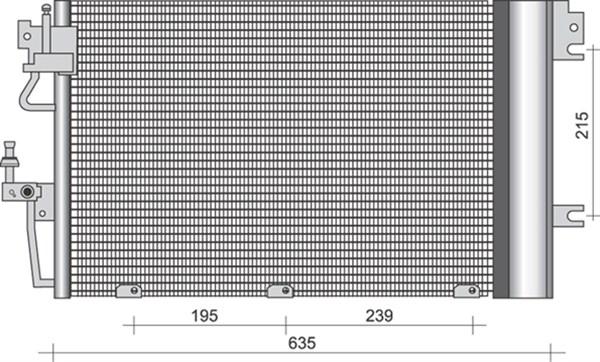 Magneti Marelli 350203255000 - Кондензатор, климатизация vvparts.bg