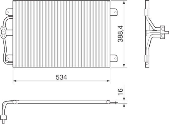 Magneti Marelli 350203215000 - Кондензатор, климатизация vvparts.bg