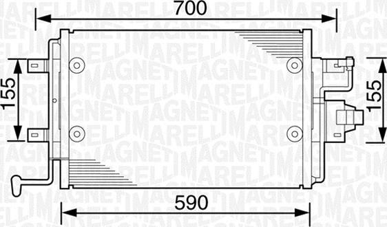 Magneti Marelli 350203238000 - Кондензатор, климатизация vvparts.bg