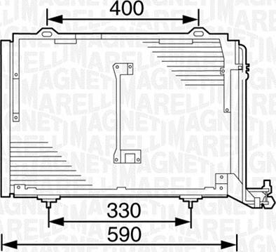 Magneti Marelli 350203232000 - Кондензатор, климатизация vvparts.bg