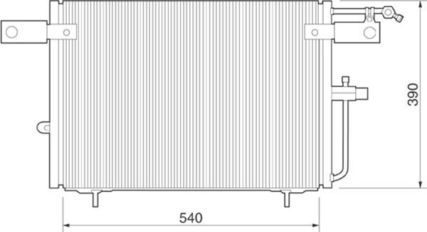 Magneti Marelli 350203224000 - Кондензатор, климатизация vvparts.bg