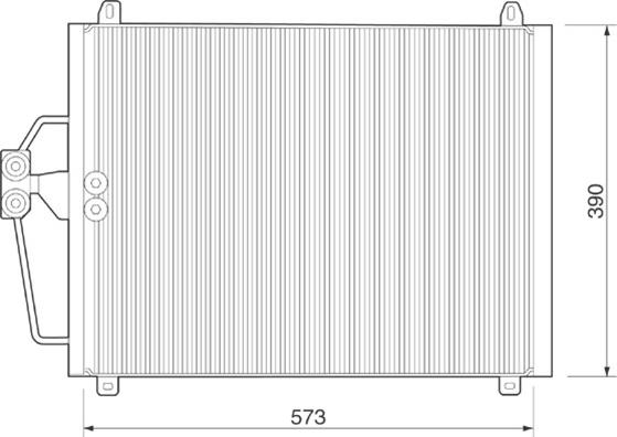 Magneti Marelli 350203222000 - Кондензатор, климатизация vvparts.bg