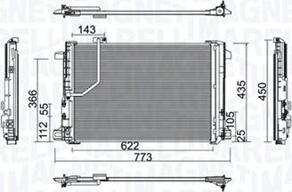 Magneti Marelli 350203755000 - Кондензатор, климатизация vvparts.bg