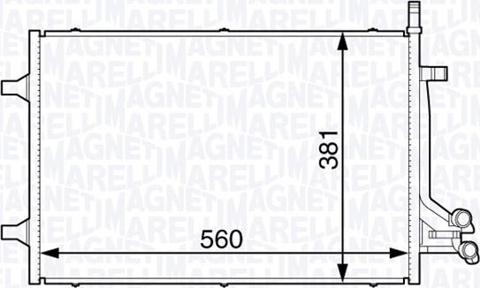 Magneti Marelli 350203729000 - Кондензатор, климатизация vvparts.bg