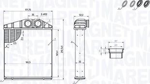 Magneti Marelli 350218419000 - Топлообменник, отопление на вътрешното пространство vvparts.bg