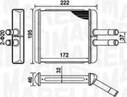 Magneti Marelli 350218429000 - Топлообменник, отопление на вътрешното пространство vvparts.bg